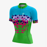Custom Blue & Green Women's Cycling Kit – Pro Fit - K2 Sportswear | Custom Sports Uniforms & Apparels - K2 Sportswear