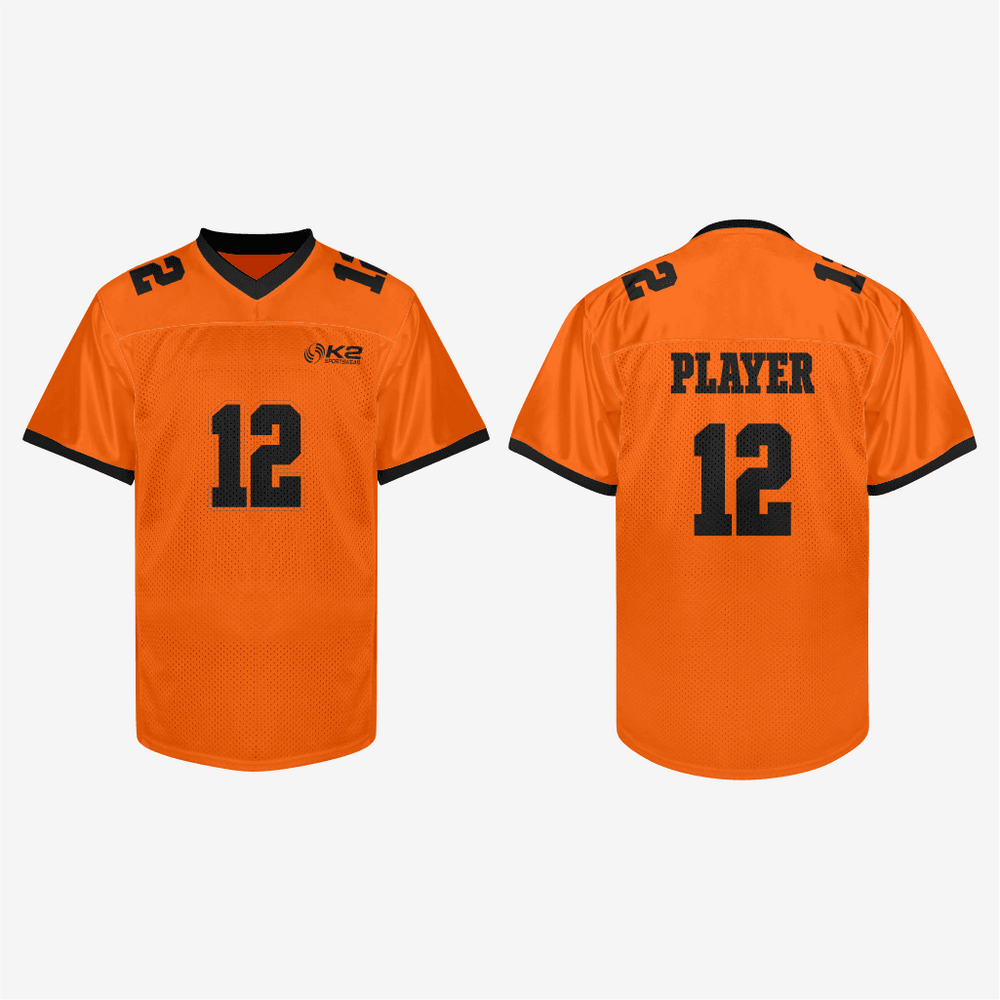 Personalisierbares oranges Football-Trainings-Trikot – Herren & Damen