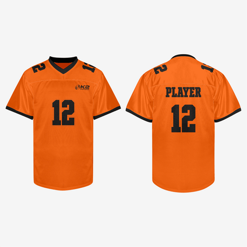 Customized Orange Football Practice Jersey – Men & Women - K2 Sportswear | Custom Sports Uniforms & Apparels - K2 Sportswear