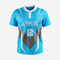 Custom Dark Turquoise Softball 2-Button Jersey for Men/Women