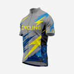 High Performance Men’s Cycling Short Sleeve Jersey for Riders - Gray - K2 Sportswear | Custom Sports Uniforms & Apparels - K2 Sportswear