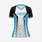 Personalized Softball V-Neck Jersey for Men/Women – White/Black/Blue