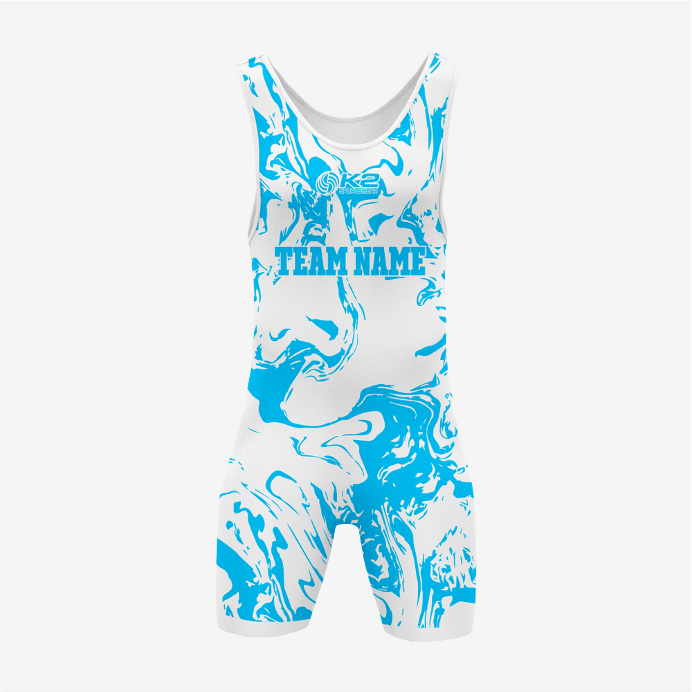 Custom Sky Blue Wrestling Singlet – Men's and Women's