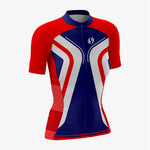 Personalized Women's Cycling Set – Red & Blue - K2 Sportswear | Custom Sports Uniforms & Apparels - K2 Sportswear