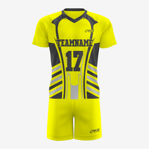 Custom Lacrosse Uniform in Yellow - K2 Sportswear | Custom Sports Uniforms & Apparels - K2 Sportswear