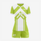Personalized Apple Green Volleyball Uniform Set for Athletes
