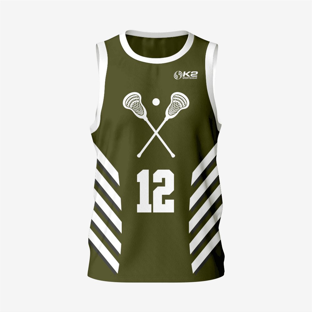 Custom Men's Army Green Lacrosse Pinnie