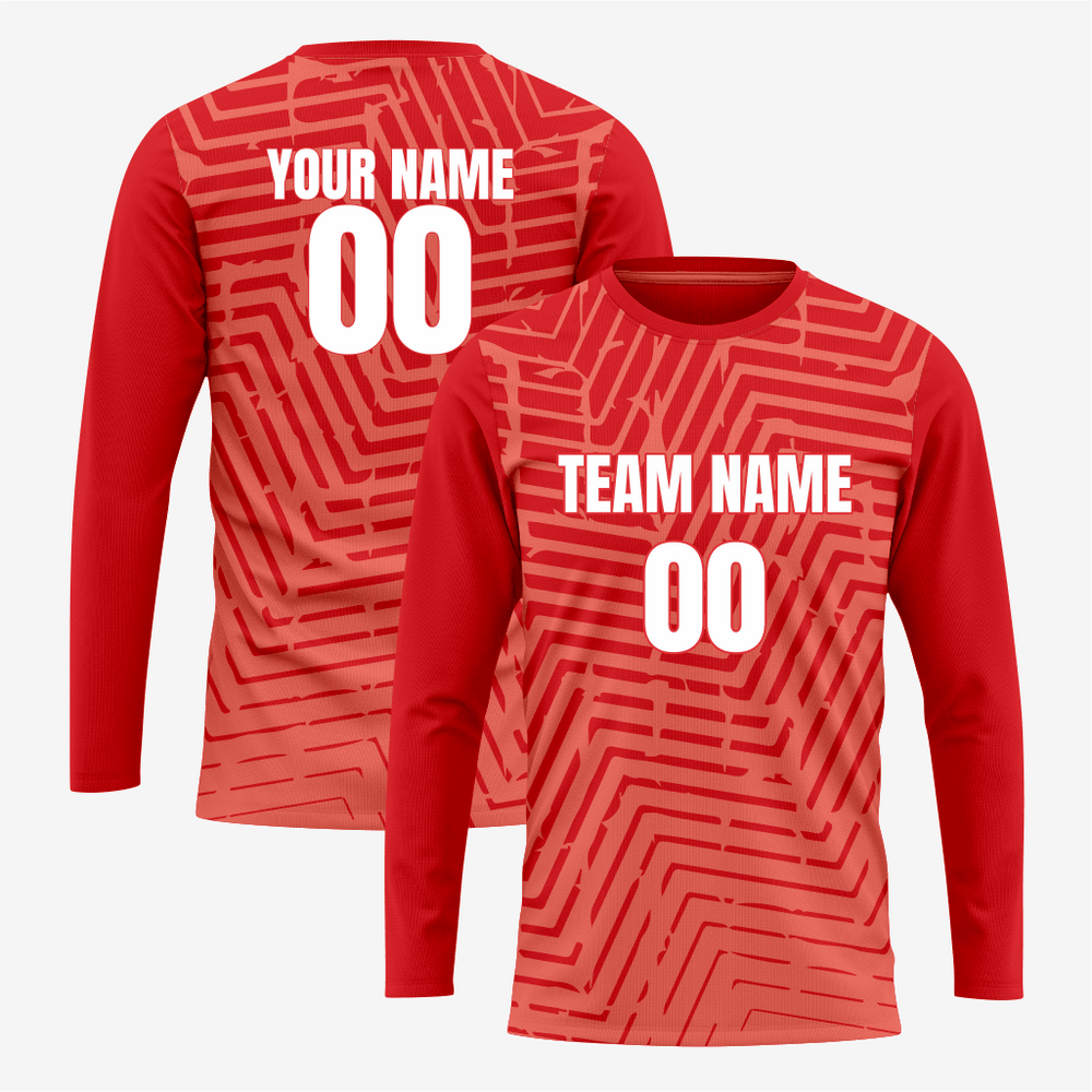 Top-Quality Soccer Jersey for Goalkeepers - Crimson Red