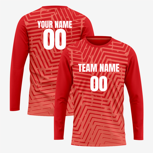 Top-Quality Soccer Jersey for Goalkeepers - Crimson Red