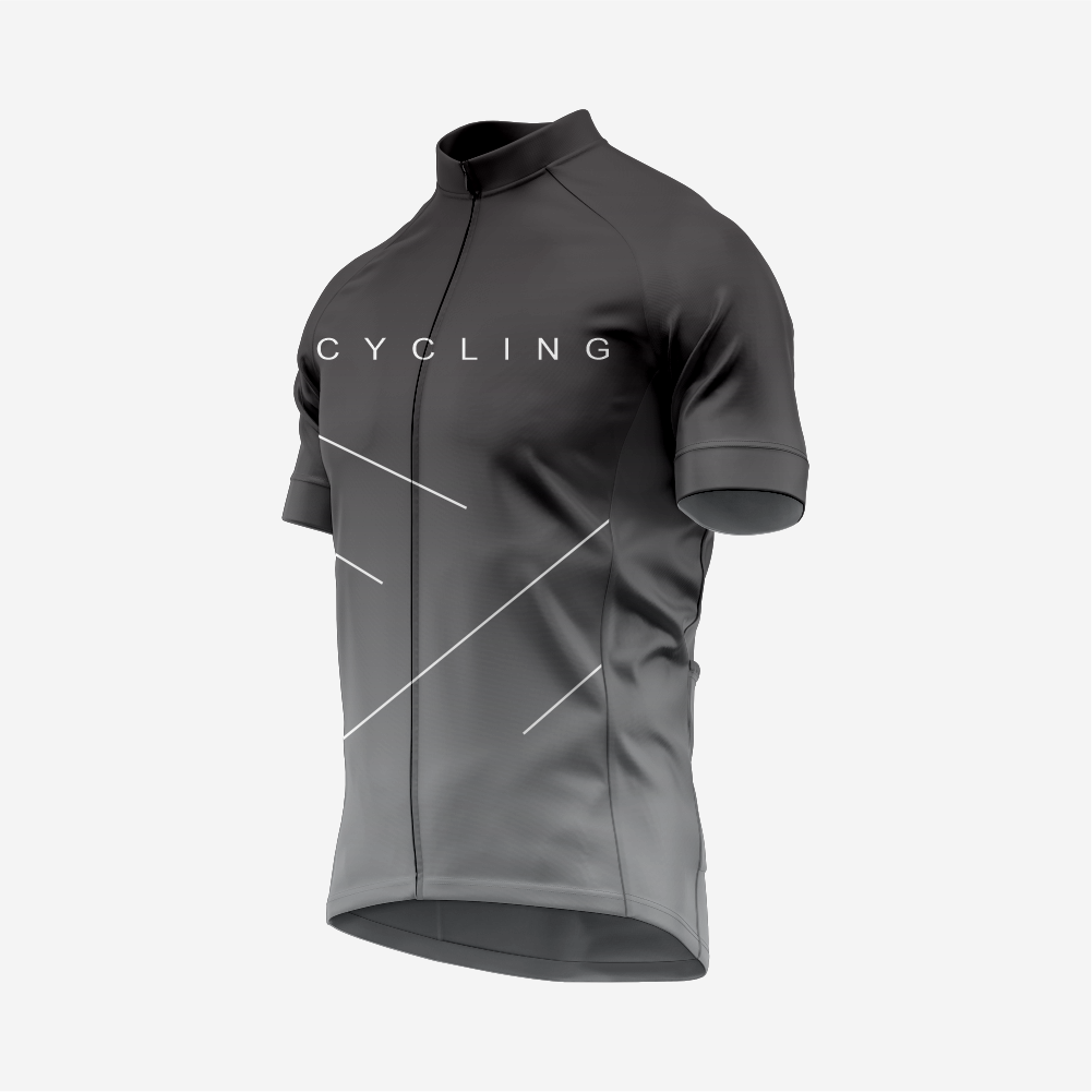 Dark Gray Performance Cycling Jersey and Shorts Set