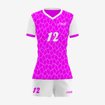 Team Ready Custom Deep Magenta Volleyball Uniform Set - K2 Sportswear | Custom Sports Uniforms & Apparels - K2 Sportswear