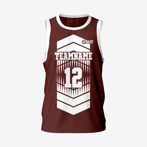 Men's Personalized Dark Brown Lacrosse Pinnie - K2 Sportswear | Custom Sports Uniforms & Apparels - K2 Sportswear