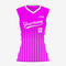 Magenta Custom Softball Sleeveless V Neck Jersey