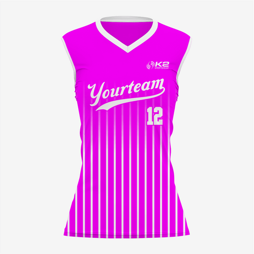 Magenta Custom Softball Sleeveless V Neck Jersey - K2 Sportswear | Custom Sports Uniforms & Apparels - K2 Sportswear