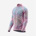 Light Pink Men’s Long Sleeve Cycling Jersey Durable Bicycle Jerseys Mens - K2 Sportswear | Custom Sports Uniforms & Apparels - K2 Sportswear