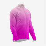 Byzantine and Light Pink Men's Long Sleeve Cycling Jersey - K2 Sportswear | Custom Sports Uniforms & Apparels - K2 Sportswear