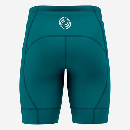 Midnight Green Custom Cycling Shorts for Men - Pro Fit