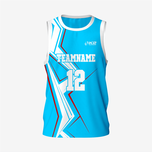 Men's Personalized Sky/Blue Lacrosse Pinnie - K2 Sportswear | Custom Sports Uniforms & Apparels - K2 Sportswear