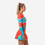 Long Sleeve Cheerleading Uniform Set - Custom Crop Top & Skirt for Youth & All-Star Teams