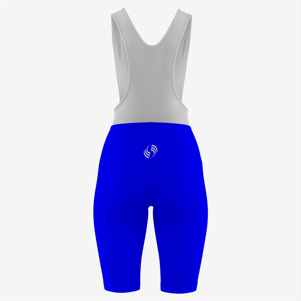 Custom Blue Women's Cycling Bib Shorts – Perfect Fit