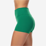 Personalized Cheer Team Shorts - Custom Boy Cut Athletic Performance Shorts Green