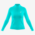 Custom Dark Turquoise Women's Long Sleeve Bicycle Jersey - K2 Sportswear | Custom Sports Uniforms & Apparels - K2 Sportswear
