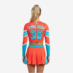 Long Sleeve Cheerleading Uniform Set - Custom Crop Top & Skirt for Youth & All-Star Teams