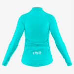 Custom Dark Turquoise Women's Long Sleeve Bicycle Jersey - K2 Sportswear | Custom Sports Uniforms & Apparels - K2 Sportswear