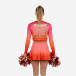 Custom Sublimated Cheerleading Set - Crop Top & Pleated Skirt Team Uniform