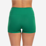 Personalized Cheer Team Shorts - Custom Boy Cut Athletic Performance Shorts Green