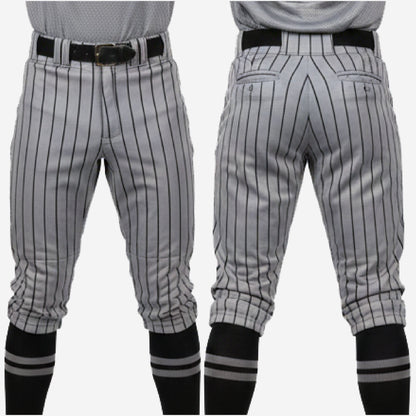 Custom Baseball Knicker Pants - Pinstripe Baseball Uniform Knickers Team Colors