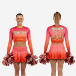 Custom Sublimated Cheerleading Set - Crop Top & Pleated Skirt Team Uniform