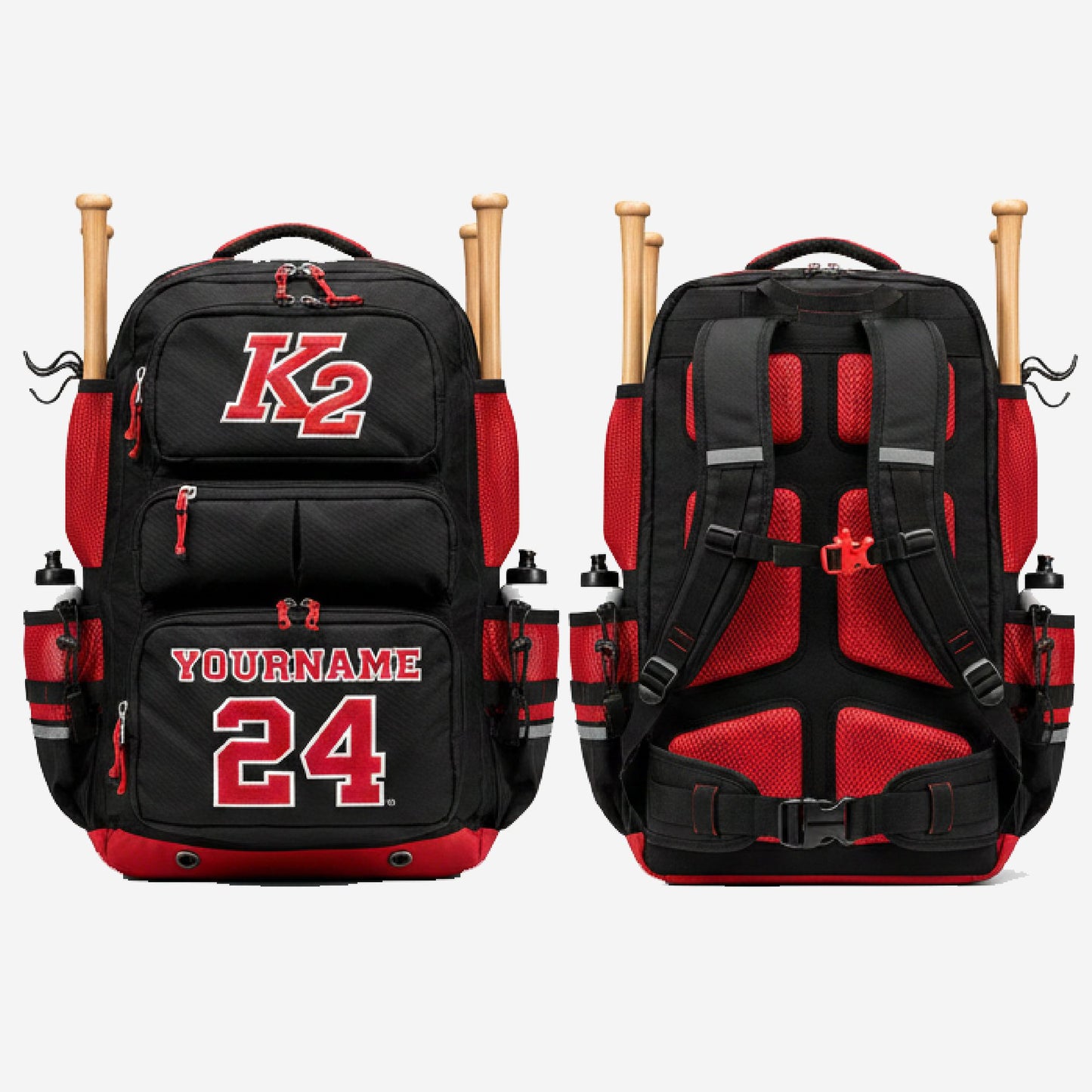 Custom Baseball Bag - Personalized Baseball Equipment Bag Team Name & Logo