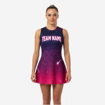 Youth & Adult Cheerleading Dress - Blue Pink Gradient Team Uniform Set