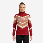 Youth & Adult Long Sleeve Cheer Top - Personalized Red Team Uniform