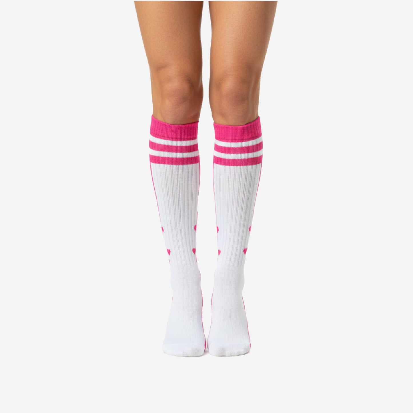Custom Cheerleading Knee Socks - Striped Athletic Performance Socks