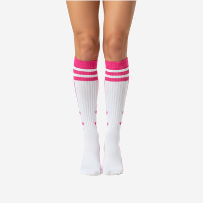 Custom Cheerleading Knee Socks - Striped Athletic Performance Socks