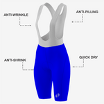 Custom Blue Women's Cycling Bib Shorts – Perfect Fit - K2 Sportswear | Custom Sports Uniforms & Apparels - K2 Sportswear