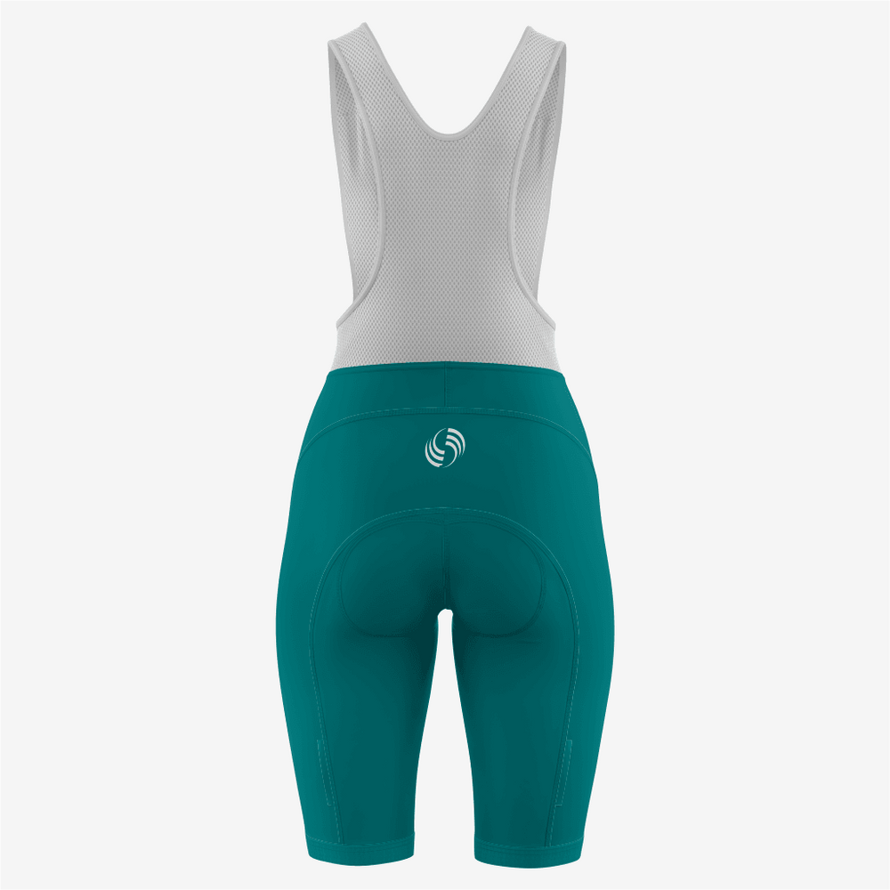 Custom Bondi Blue Women's Cycling Bib Shorts – Perfect Fit