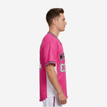 Personalized Baseball Jersey in Pink - Custom Team Name Number Sublimated Baseball Shirt