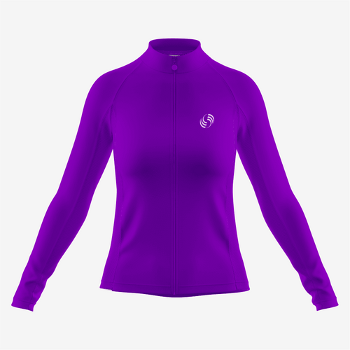 Personalized Purple Women's Long Sleeve Bicycle Jersey - K2 Sportswear | Custom Sports Uniforms & Apparels - K2 Sportswear