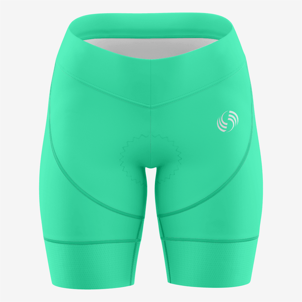 Custom Paris Green Women's Cycling Shorts – Perfect Fit