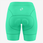 Custom Paris Green Women's Cycling Shorts – Perfect Fit - K2 Sportswear | Custom Sports Uniforms & Apparels - K2 Sportswear