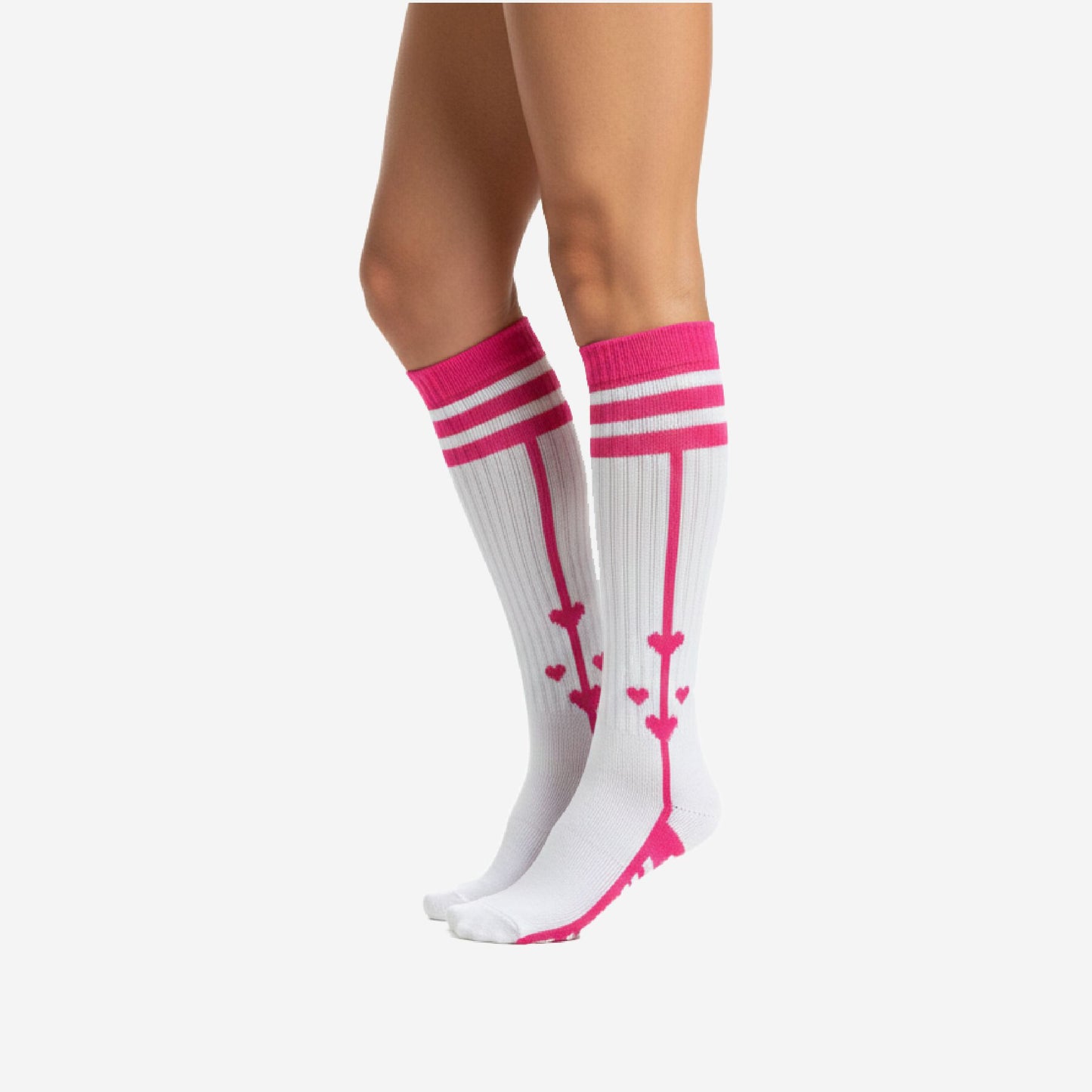 Custom Cheerleading Knee Socks - Striped Athletic Performance Socks
