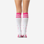 Custom Cheerleading Knee Socks - Striped Athletic Performance Socks