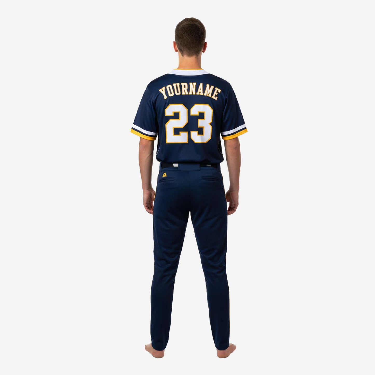 Personalized Black Youth Baseball Uniform - Custom Jersey & Pants Team Name Number