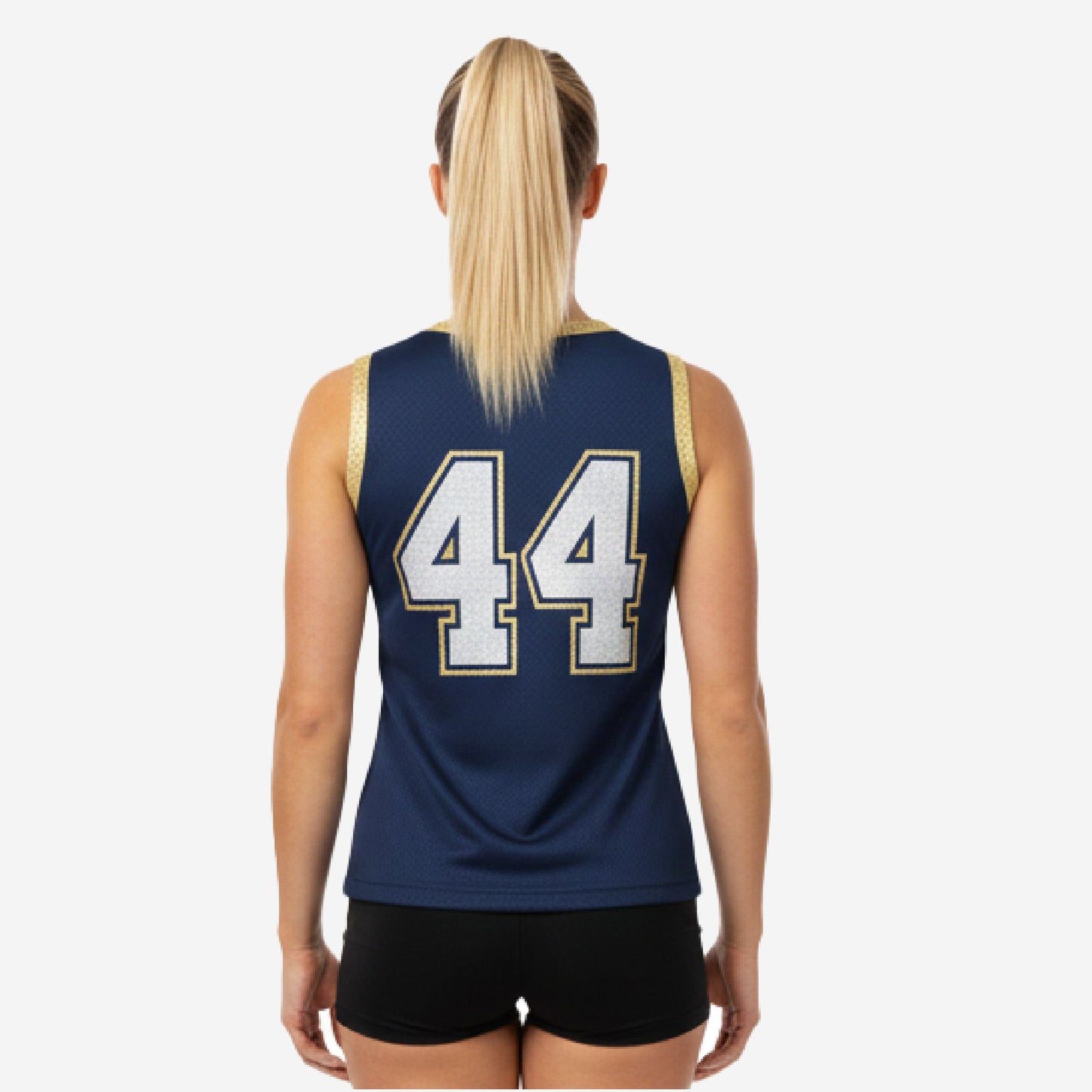 Custom Printed Cheerleading Tank Top - Navy Sleeveless Shell
