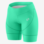 Custom Paris Green Women's Cycling Shorts – Perfect Fit - K2 Sportswear | Custom Sports Uniforms & Apparels - K2 Sportswear