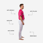 Custom Baseball Team Uniform in Pink - Jersey & Pants Custom Name Number Set
