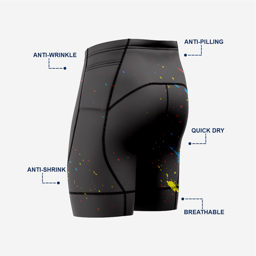 High Performance Cycling Shorts Men Black Padded Bike Clothing